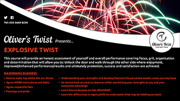 Oliver's Explosive Twist Course web banner